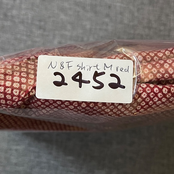 Naked & Famous Floral Button Down Long Sleeve Shirt - Men's Size M - Red - Picture 10 of 10